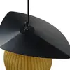 GUBI suspension d'extérieur Satellite, 57x36 cm, noir/or moutarde