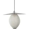 GUBI suspension d'extérieur Satellite, 45x27 cm, noir/blanc crème