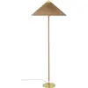 GUBI lampe sur pied 9602, laiton/rotin, abat-jour en bambou