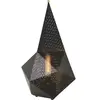 Lampe portable en métal perforé noir 18x18x36cm Bagdad - Gubi