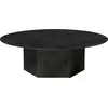 Table basse ronde en acier noir minuit 110cm Epic - Gubi