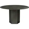 Table à manger ronde en acier gris brumeux Epic - Gubi
