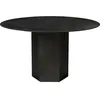 Table à manger ronde en acier noir minuit Epic - Gubi