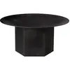 Table basse ronde en acier noir minuit 80cm Epic - Gubi