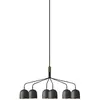 GUBI Lustre Howard à 6 lampes 134x73 cm gunmetal