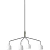 GUBI Lustre Howard à 4 lampes 134x103 cm blanc/gunmetal