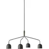 GUBI Lustre Howard à 4 lampes 134x103 cm gunmetal