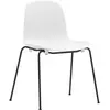 Normann Copenhagen - Chaise empilable Form - Blanc - Acier laqué - Des...