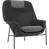 Fauteuil avec appui-tête en acier ultra hallingdal Drape - Normann Cop...