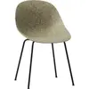 Chaise recyclable en herbes marines et acier noir Mat - Normann Copenh...