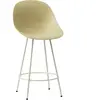 Chaise de bar recyclable en chanvre en acier crème 65cm Mat - Normann ...