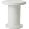 Table d'appoint ronde en plastique recyclé blanc 50x55cm Bit - Normann...