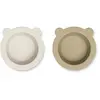 LIEWOOD Peony bol avec ventouse pack de 2 sandy /oat