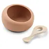 Liewood - Bol et cuillère en silicone Sparia Tuscany rose/Apple blosso...