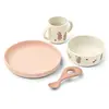 Coffret repas en silicone Vivi Wild Child-Rosey (4 pièces)
