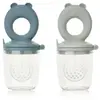 Lot de 2 sucettes grignoteuses Miranda whale blue/dove blue