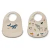 Liewood Lot de 2 bavoirs Tilda Sea Creature Sandy