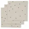 Konges Slojd Lot de 3 langes en mousseline Cherry Blush (65 x 65 cm)
