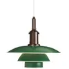 LOUIS POULSEN lampe à suspension PH 3 1/2 3 (Vert - Aluminium)