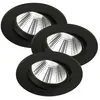 Nordlux Spot encastré LED Freemont 2 700 K par 3, noir