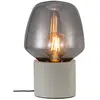 Nordlux Lampe de table CHRISTINA E27 IP20 Verre fumé Base Gris