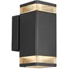 Nordlux Applique d’extérieur Elm en noir, à 2 lampes