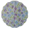 Sachet de 20 sous-assiettes ronds bleu/lilas 34cm