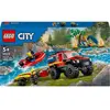 LEGO® City 60412 Le camion de pompiers 4x4 et le canot de sauvetage