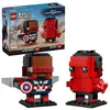 LEGO Marvel Figurines de Captain America et Hulk rouge 40668