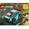 LEGO® 31127 Creator 3 en 1 Le Bolide De Rue, Jouet de Voiture de Course, Modèles de Sport ou Hot Rod