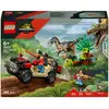 LEGO Jurassic World  Le vélociraptor et l'évasion en 4x4 76972