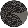 VERPAN tapis PANTON CARPET GRANDE (Dark Grey & Light Grey - Laine)