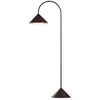 FRANDSEN lampe sur pied LED Grasp, rouge foncé, hauteur 72 cm, métal