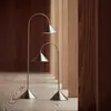 Lampadaire LED rechargeable FRANDSEN Grasp, acier inoxydable, hauteur ...