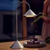 Lampe à poser LED rechargeable FRANDSEN Grasp, acier inoxydable, haute...