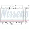 Radiateur, refroidissement du moteur 606147 Nissens 606147
