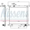 Radiateur, refroidissement du moteur 606138 Nissens 606138