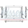Radiateur, refroidissement moteur NISSENS 606404