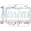 Radiateur, refroidissement du moteur 606216 Nissens 606216