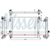 Radiateur, refroidissement du moteur 606474 Nissens 606474