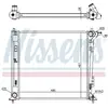 Radiateur, refroidissement du moteur 606605 Nissens 606605