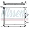Radiateur, refroidissement du moteur 60811 Nissens 60811