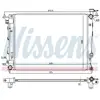 Radiateur, refroidissement du moteur 675018 Nissens 675018