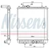 Radiateur, refroidissement du moteur 630787 Nissens 630787