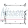 Radiateur, refroidissement du moteur 69249 Nissens 69249
