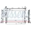 Radiateur, refroidissement du moteur 627044 Nissens 627044