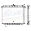NISSENS Radiateur moteur pour NISSAN: Terrano & FORD: Maverick (Ref: 62069A)