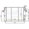 Radiateur, refroidissement du moteur 61010 Nissens 61010