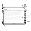 Radiateur, refroidissement du moteur 60307A Nissens 60307A