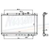 Radiateur, refroidissement du moteur 62482A Nissens 62482A